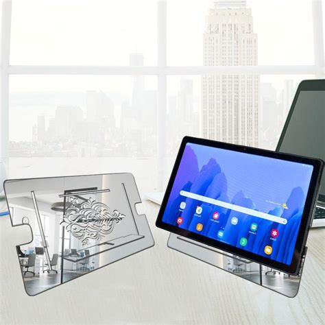 Laser Cutting, Reflective Acrylic Tablet stand | FHMax.com