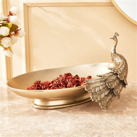 Buy Eternity Vivere Metal Peacock Decorative Platter from Home Centre ...