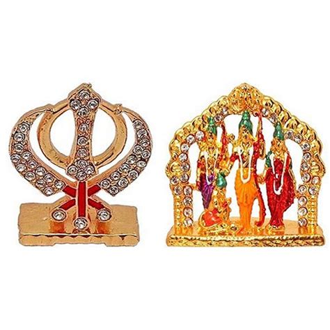 Buy 9facts Punjabi Khanda Symbols of Sikh Idol and Ram Darbar/Lord Rama ...