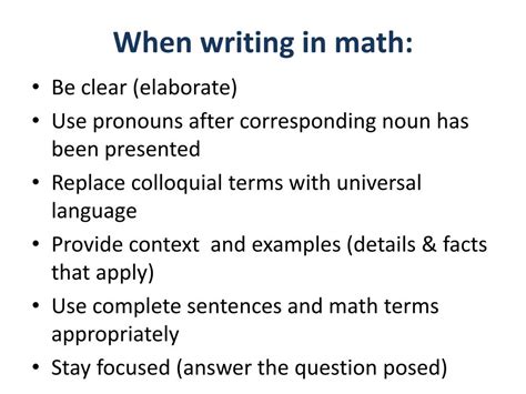 Image result for Write Math Definition