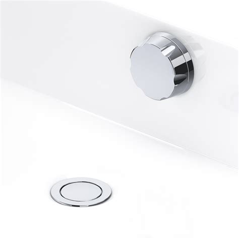 Bath Pop-Up Waste and Overflow with Concealed Pipes - 550mm