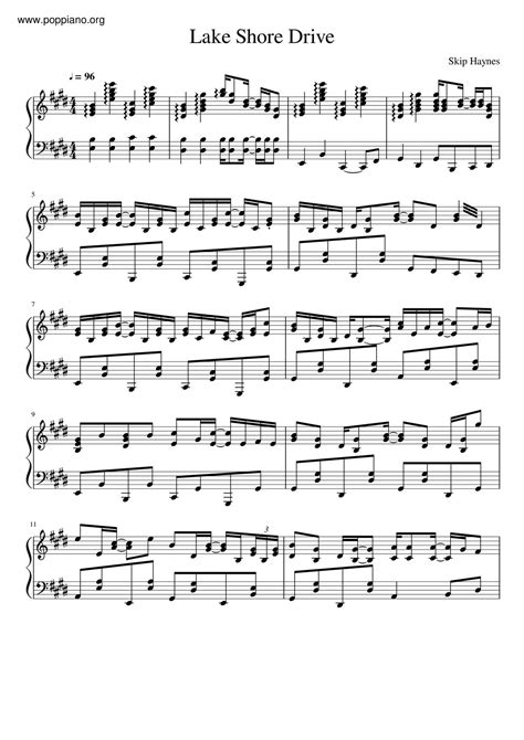 Aliotta Haynes Jeremiah-Lake Shore Drive Sheet Music pdf, -レイク・ショア・ドライブ ...