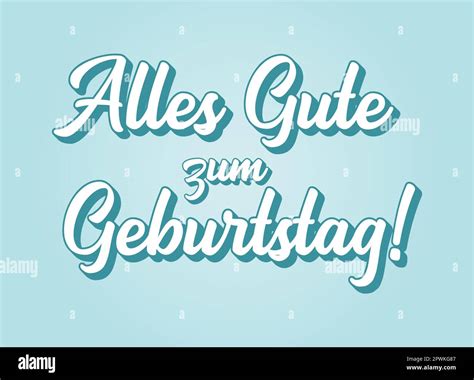 Alles gute zum geburtstag card Stock Vector Images - Alamy