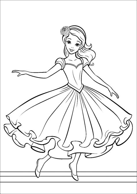 Ballerina Coloring Page