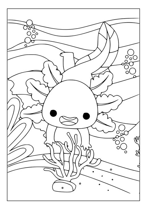 Printable Axolotl Coloring Pages for Kids and Adults | 85 Pages ...
