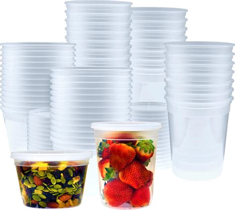 Amazon.com: Reli. Deli Containers with Lids (50 Sets), 12 oz | Plastic ...