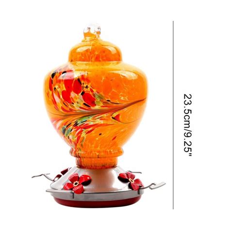 Buy Big Clearance!!Hummingbird Feeder for Outdoors - Hand Blown Glass ...