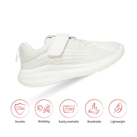 Plaeto Nova Multiplay School Shoes (7C - 13C UK) - White