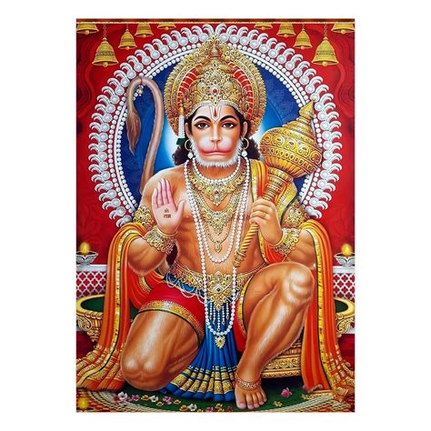 Lord hanuman wall sticker - Hanuman ji wall sticker for pooja room ...