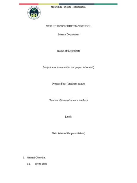 Science Project Paper Template 的图像结果