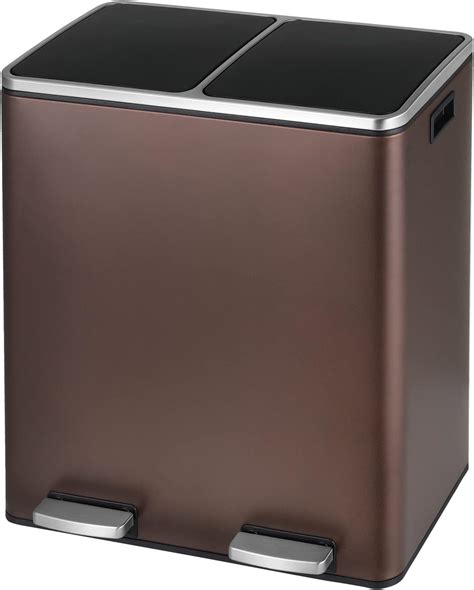 Amazon.com: Homee 16 Gallon Trash Can Soft-Close Lid, Recycling Kitchen ...