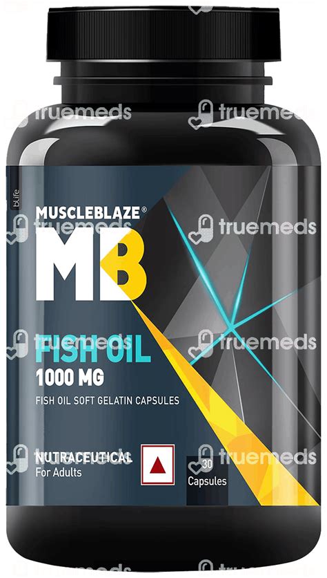 Muscleblaze Fish Oil 1000 Mg Soft Gelatin Capsule 30 - Uses, Side Effects, Dosage, Price | Truemeds