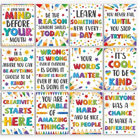 gisgfim 12pcs Classroom Motivational Poster Colorful Australia | Ubuy
