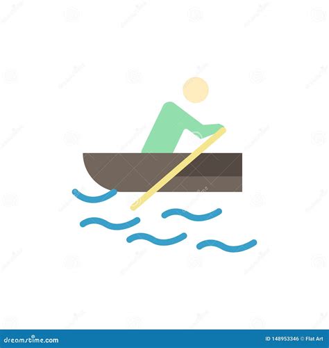 划船、训练、水平颜色图标 矢量图标横幅模板 向量例证. 插画 包括有 图画, 竞争, 凹道, 木筏, 种族 - 148953346