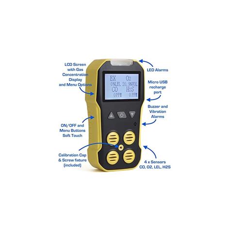 Buy Basic MULTIGAS + Pump Analyzer, Detector, Meter by FORENSICS | O2 ...