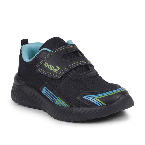 Buy Leap7x Black Sports Slip-on Walking Shoes For Kids NITKID-2 By Liberty
