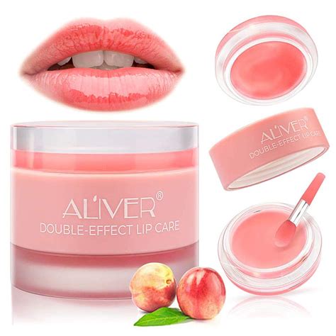 Lip Sleep Mask With Collagen Peptide Peach Lip Scrub Overnight ...
