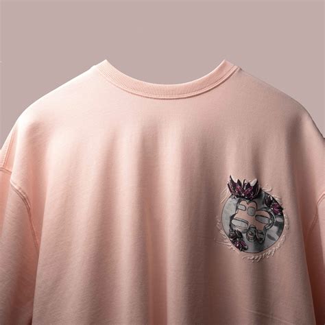 BLUORNG Pink Sage Stone Relic T-Shirt - Luxury Oversized Pink T-Shirt ...