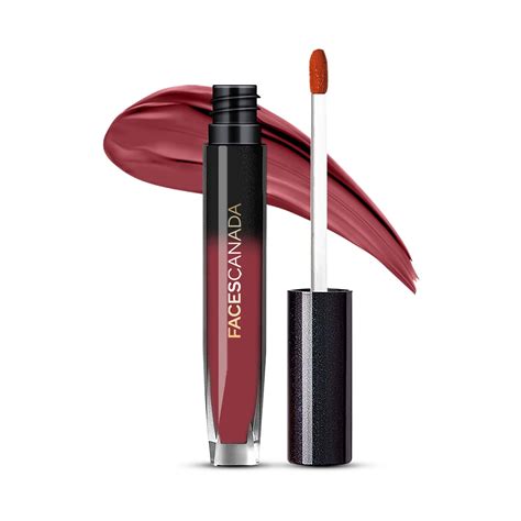 Buy FACESCANADA Comfy Silk Liquid Lipstick - Elegant Maroon 08, 3Ml ...
