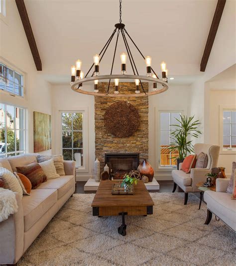 Modern Farmhouse Living Room Chandelier | Cabinets Matttroy