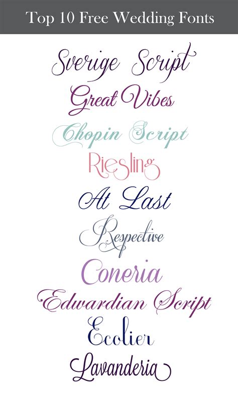 Best wedding fonts microsoft word | Honestweddingadvice.com