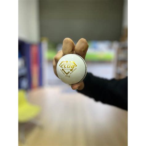 GA Club White Leather 4pc Cricket Ball 156grams – gasportsmeerut