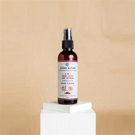 3 in 1 Floral Face Toner with Rose, Lotus and Saffron (102 ml)