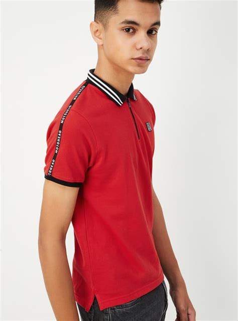 Buy Boys Polo T-shirt with Shoulder Taping Online at just Rs. 499.0 ...