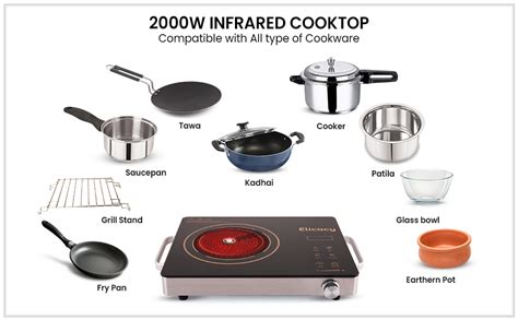 Buy Elicacy Premium 2000 W Touch Panel Infrared Induction Cooktop 1 ...