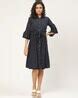 Buy Navy Blue Dresses for Women by Wisstler Online | Ajio.com