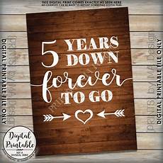 Gifts For Fifth Wedding Anniversary by 5 Years Forever To Go 5th Wedding Anniversary Gift Gifts For Fifth Wedding Anniversary