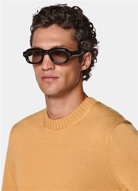 Pull col rond orange in Pur coton | SUITSUPPLY