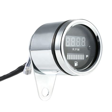 12V Motorcycle 2 in 1 Tachometer RPM Shift Meter Fuel Gauge– UNIQKART