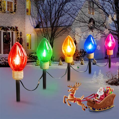 Strawberry Jumbo C9 Christmas Lights Outdoor Decorations Lawn with ...