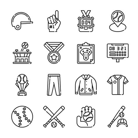 Baseball Icon Vector 的图像结果