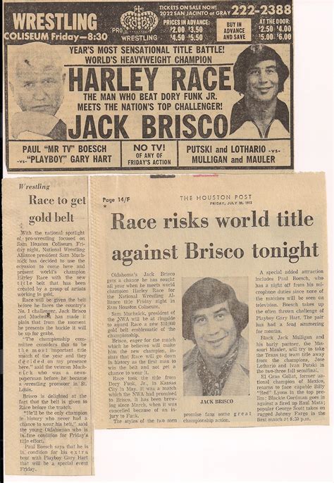 The Doctor's Note: HARLEY RACE VS. JACK BRISCO: THE NIGHT BRISCO BECAME ...