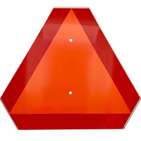 DOT Orange Slow Moving Vehicle Sign, Aluminum Slow Moving Vehicle ...