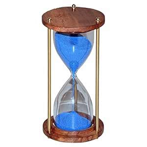 WinMart Nautical_Antique Timer Hourglass 5 Minute, Blue Sand Timer ...
