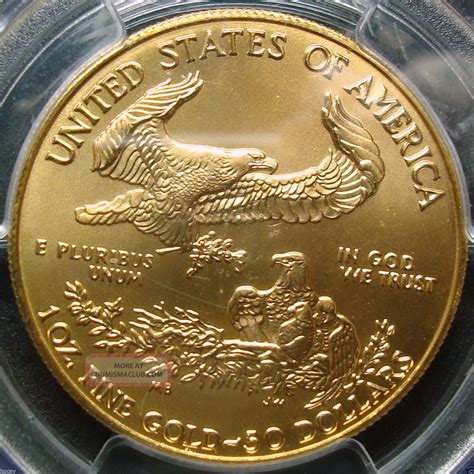 1998 $50 American Eagle 1 Ounce Gold Fifty Dollar Coin - Pcgs Ms 69