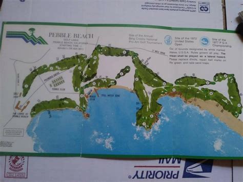 Vintage Pebble Beach scorecard early 1980s good condition | #2015844014