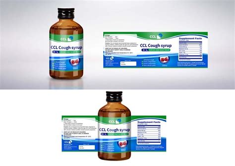 (Label Design) Cough Syrup or Heartburn liquid medication Label ...