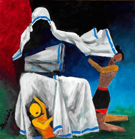 Mother Teresa II - Posters by M F Husain | Buy Posters, Frames, Canvas ...