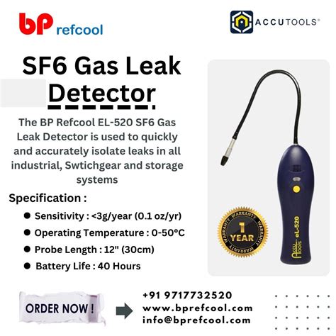 SF6 Gas Leak Detector EL-520 | HVAC Refrigerant Tester