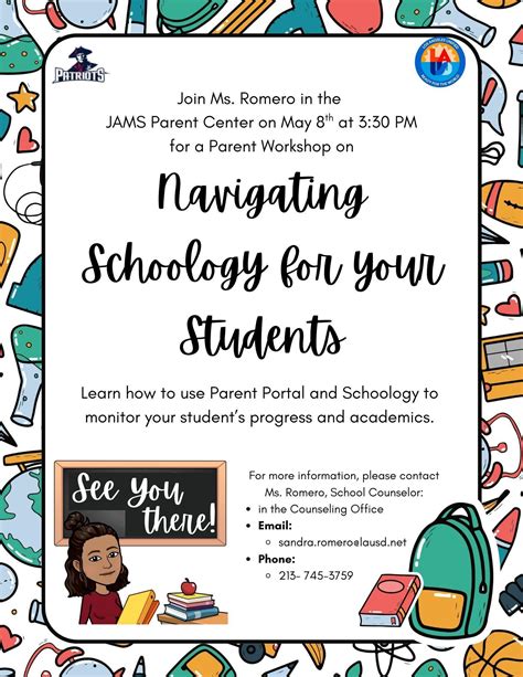 Schoology and Parent Portal Workshop | John Adams Middle School
