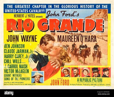 Western - vintage film poster - John Fords Rio Grande (Republic, 1950 ...