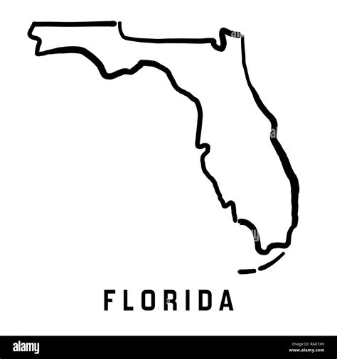 Florida State Map Outline