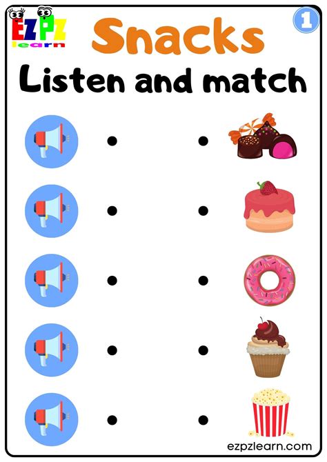 Snacks Worksheet 的图像结果