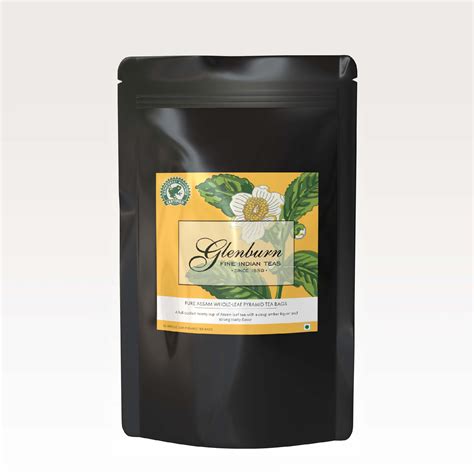 Glenburn Pure Assam Tea Pyramid Silk Tea Bag (50pc) – Glenburn Fine Tea