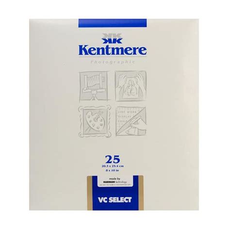 Kentmere Select Variable Contrast Resin Coated Paper (8 x 10", Fine ...