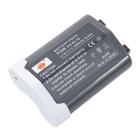 Buy DSTE EN-EL18 Replacement Li-ion Battery for Nikon D4 D4S D5 Camera ...